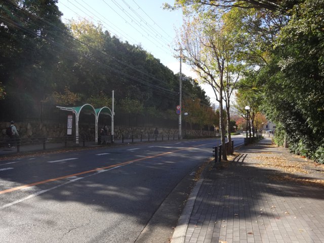 「六甲台南口」バス停（神戸大学六甲台第２キャンパス）