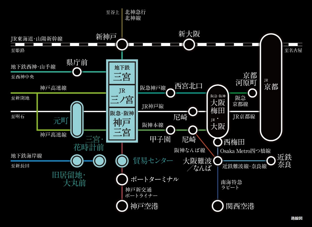 TRAIN ACCESS
7駅7路線(※1)で縦横無尽都心ダイレクト