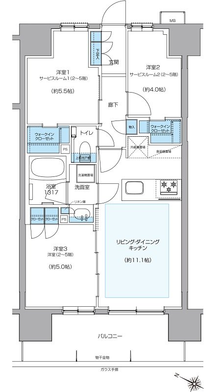 プレシス小田急相模原ステーションサイト 間取り Cタイプ