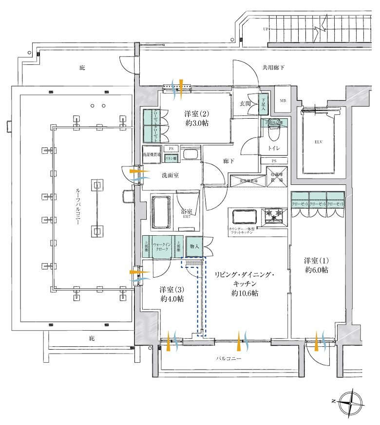 サンクレイドル西日暮里II・III 間取り Gr type（III）