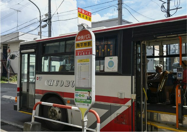 北海道中央バス「南平岸駅」停