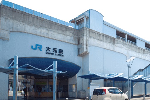 JR「大元」駅(西口)