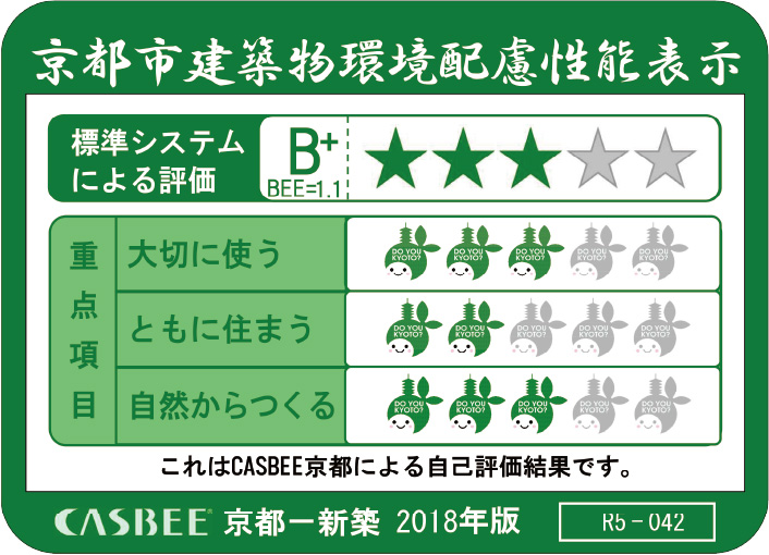 CASBEE京都（京都市建築物環境配慮評価システム）