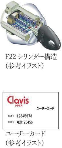 Clavis F22シリンダー