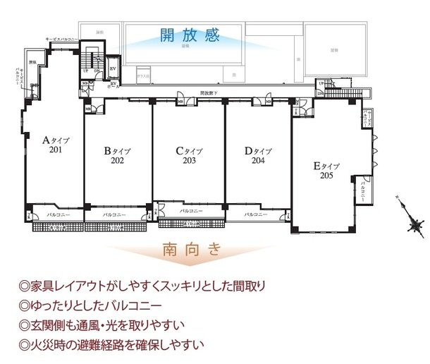 各住戸配置図