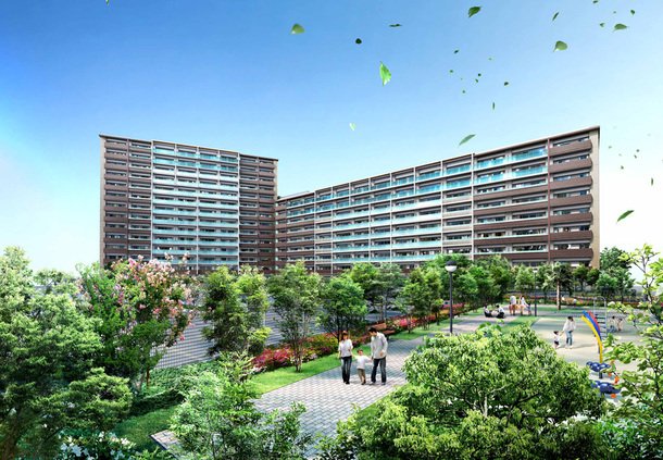 提供公園・建物完成予想図