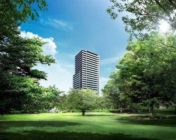 プラウドタワー木場公園 外観完成予想図