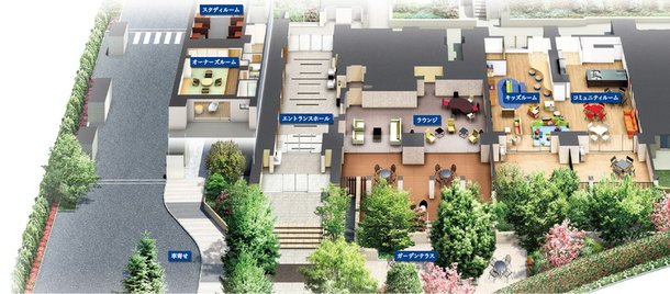 1階・2階共用部完成予想図