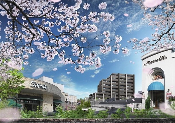 プレティナレジデンス瑞穂田辺通 外観完成図