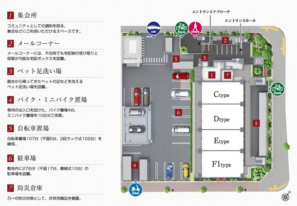 敷地配置図イメージイラスト