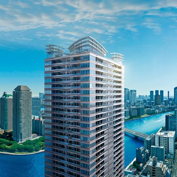 パークシティ中央湊 ザ タワー 外観完成予想CG