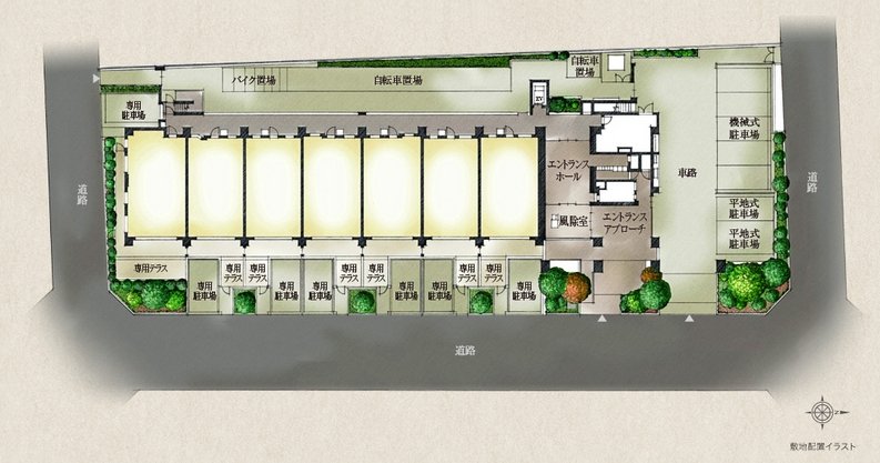 敷地配置イラスト