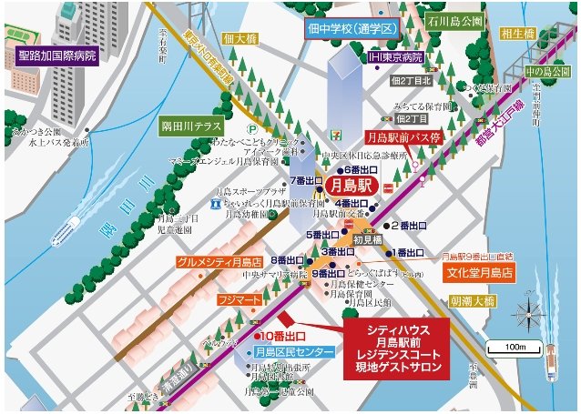 現地案内図