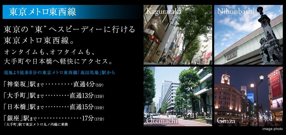 電車アクセス案内(東京メトロ東西線)
