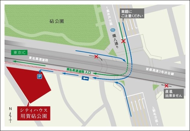 車誘導地図(現地案内図)