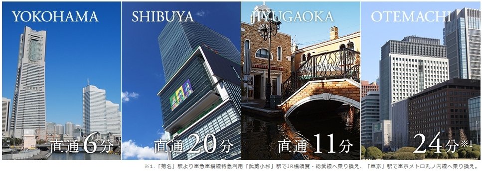 「渋谷」・「横浜」直通。副都心線や日比谷線へ快適に結ぶアクセス。