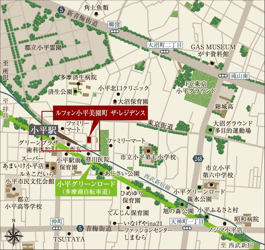 現地案内図