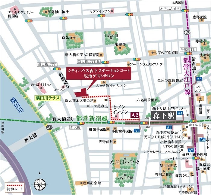 現地案内図