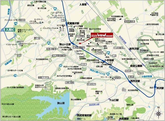 現地案内図(広域)