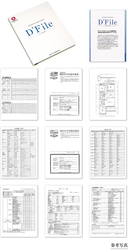 住まいの履歴ファイルを S'Fileをお渡しします。