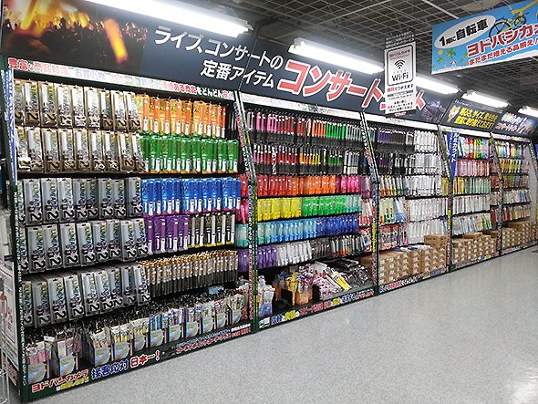 埼玉初出店、コクーン3のヨドバシのペンライトの品ぞろえがガチ勢