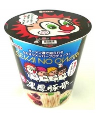 SEKAINOOWARIがカップ麺プロデュース 　ファミマ「SEKAINOOWARI 梅入り濃厚豚骨ラーメン」