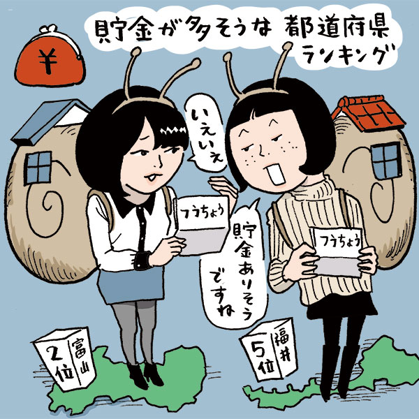 持ち家率が高いと貯金も多そう？　貯金額の多そうな都道府県は日本海にあった