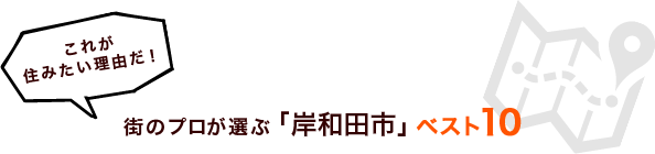 これが住みたい理由だ！街のプロが選ぶ「岸和田市」ベスト１０