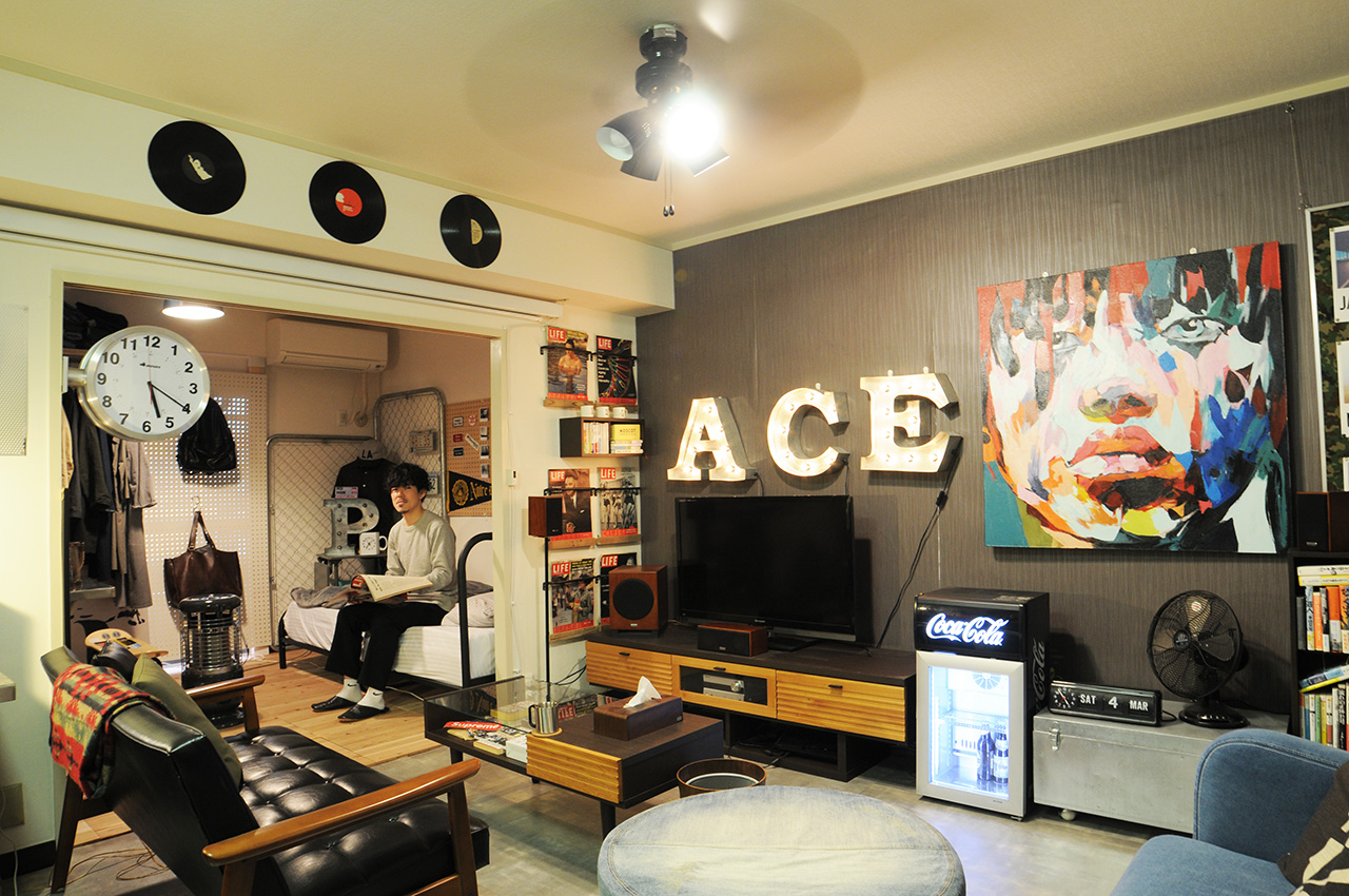 街”をディスプレイしたアメリカン・ガレージROOM | こだわり“部屋”FILE