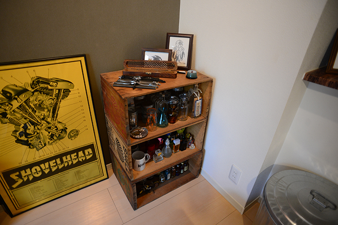 ヴィンテージ　Harley-Davidson木製ラック ヴィンテージHarley-Davidson木製ラック