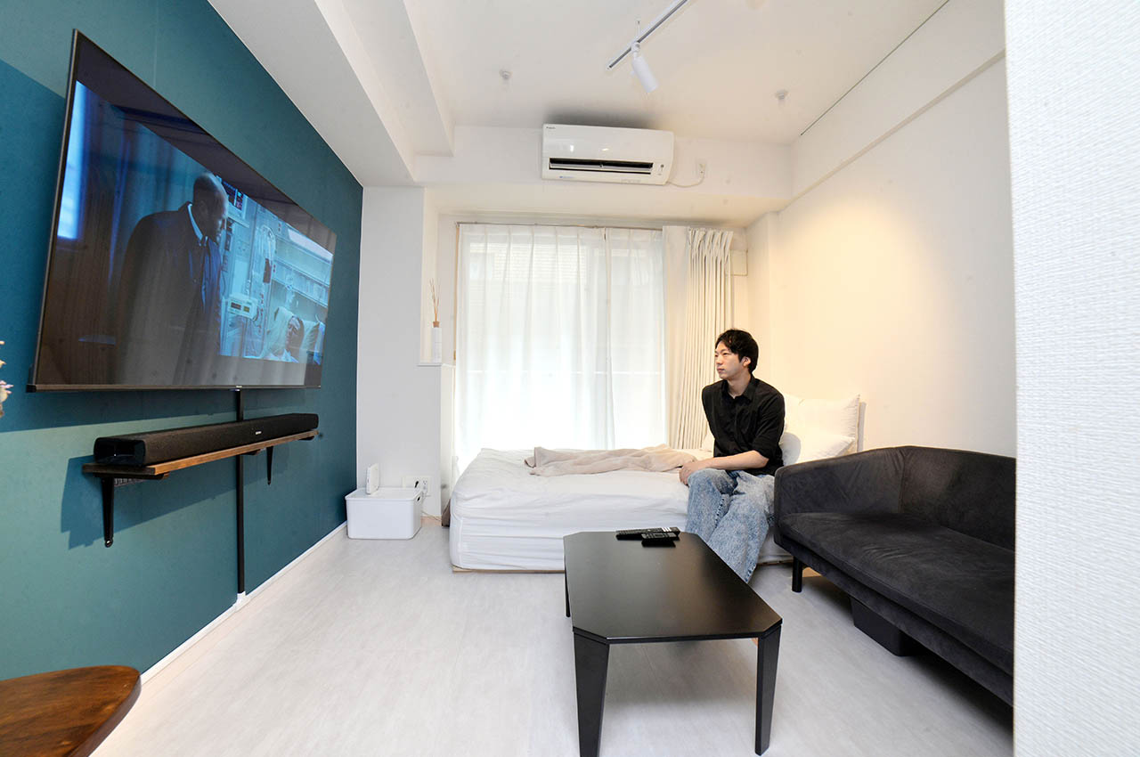 ブルーグリーン×ホワイトのホテルライクな空間 | こだわり“部屋”FILE