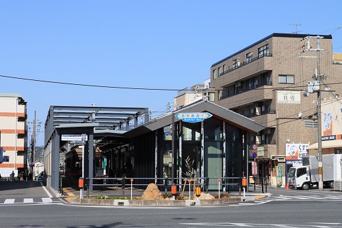 北野白梅町駅は京福電鉄北野線の始発駅です
