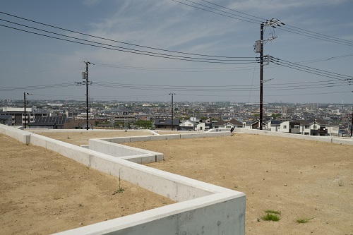 造成工事をおこなった土地の様子