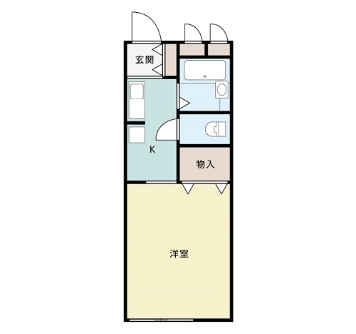 江戸川区:1K アパート