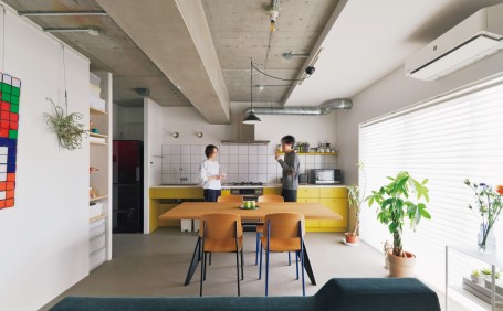 マンションリノベーション事例「回遊できる間取りに変えてつかず離れずの暮らしを楽しめる開放感的な家に！」