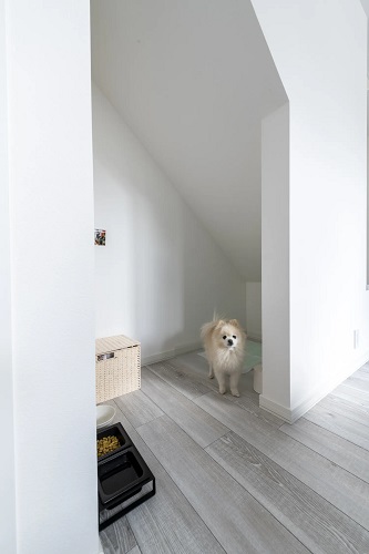 階段下のデッドスペースを活かした愛犬専用ルーム