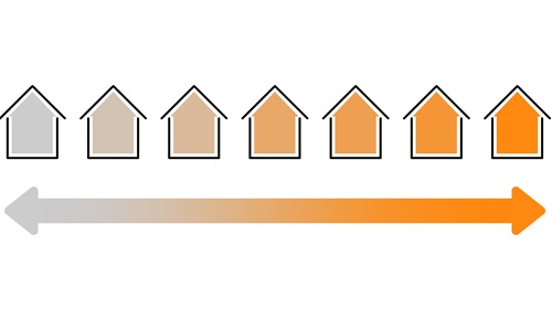 家に使われる断熱材には等級があり、数値が高いほど性能が高いです