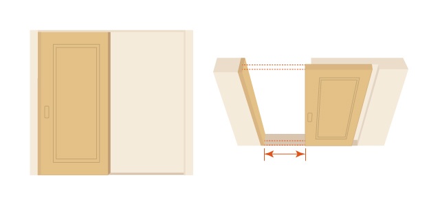 ストッパーがなくても開いたままにできるため、空気の入れ替えなどにも便利です
