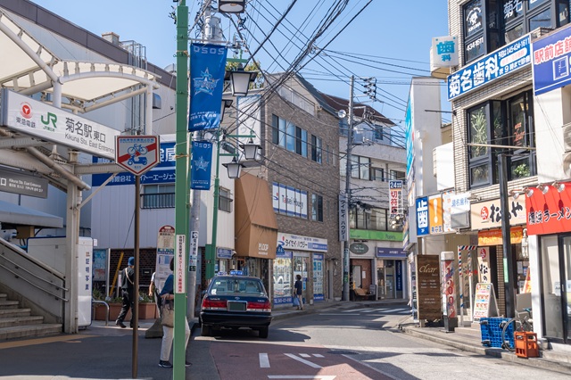 菊名駅は東横線の他JR横浜線も通い、2つの鉄道路線の利用が可能です