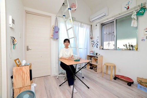 日和さんのお部屋「秘密基地のようなロフトが魅力のワンルーム」