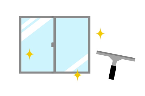 窓ガラスの掃除方法について解説します
