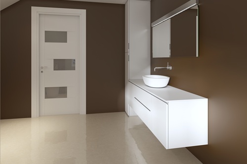 リノリウム材の特徴が発揮しきれない部屋もあります