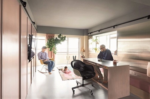 【50平方メートル】マンションリノベーション事例「専有面積以上に感じられる優れたアイデアで広々 !」