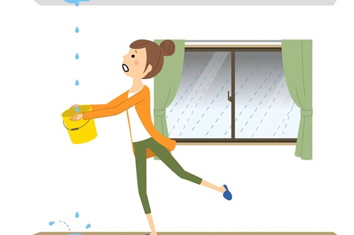 雨漏りした時の対処法は？