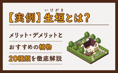 生垣とは？おすすめの植物とメリット・デメリットを解説