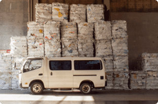 ファクトシートが圧縮・梱包されるイメージ