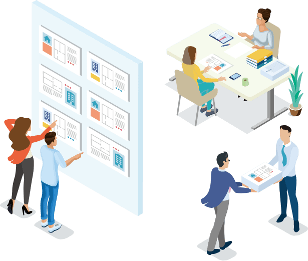 ファクトシート・リスティング・サービス（図面配布サービス）のイメージ