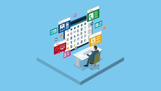 賃貸管理システムを活用して賃貸管理の業務効率が向上するイメージ