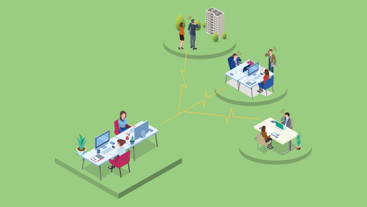 スマート物確を活用して物件確認の手間が削減するイメージ