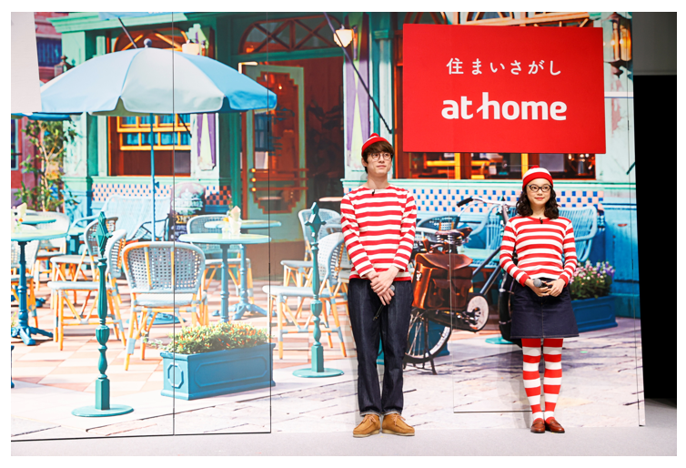 アットホーム新CM発表会「ウォーリーとウェンダ姿で登場」